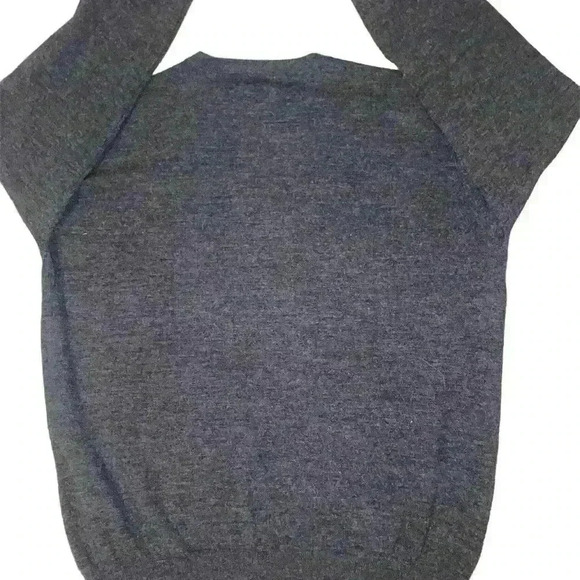 Ashworth 100% Merino Wool Gray Argyle Sweater size L. Pristine - Picture 6 of 6